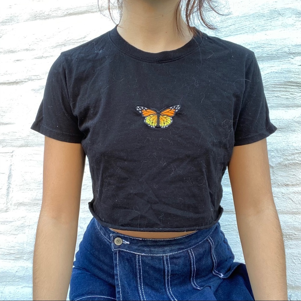 COME TG brandy Melville butterfly t and tank